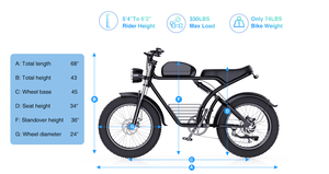 Vélo Électrique OEM avec Pneus Larges de 20 Pouces, Modèle Scrambler HL-L7 - Product Image 5