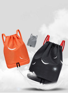 Sac à cordon décontracté imperméable d'usine, sac de sport de haute qualité, sac à cordon personnalisé pour le sport, sac à dos en polyester avec fermeture éclair - Product Image 6