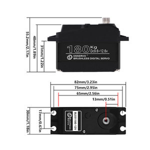 Servo Dsservo BLS51180 de Alto Torque 180KG, 12V 24V, Motor sin Escobillas a Prueba de Agua para Autos RC Baja 1/5 y Robótica - Product Image 3