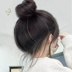 JHQP6363 _ 4B Volume Tied Pong Back Hair Cabello humano Cola de caballo Postizo con cordón Onda de agua Yaki Estilos rizados - Product Image 1