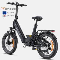 Bicicleta Eléctrica Plegable ENGWE L20 3.0 PRO de la UE, Salida de 250 W, 100 Nm, Suspensión Completa, Batería Oculta, Pantalla LED, Bicicleta Eléctrica para Desplazamientos Urbanos