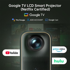 Nuevo Proyector Topleo Certificado <span class=keywords><strong>Netflix</strong></span> Google TV 1080P FHD Dolby Audio LED LCD Cine en Casa Inteligente Proyector de Cine Profesional - Product Image 2