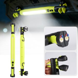 Lampe de travail LED portable lumineuse, ABS IP44, rechargeable, 2 bases magnétiques, crochet rotatif à 360°, pince de fixation, atelier, <span class=keywords><strong>garage</strong></span>, <span class=keywords><strong>automobile</strong></span>, chantier - Product Image 5