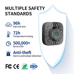 Oyo Kẽm Hợp Kim Thông Minh Khóa BLE Tuya Ứng Dụng Keyless Nhập Vân Tay Bàn Phím Thẻ Key Tự Động Khóa Cho Cửa Gỗ An Ninh Nhà Hệ Thống - Product Image 2