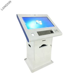 Terminal de Servicio Público de Autoservicio de 32 Pulgadas con Impresora A4, Kiosco Todo en Uno con Teclado - Product Image 1