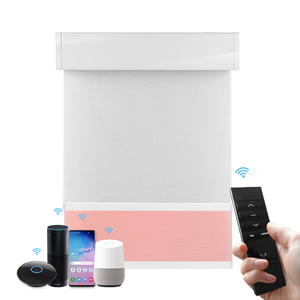 Điện Thông Minh Cơ Giới Điện Wifi Blackout Hai Lớp Dual Roller Blinds Hệ Thống - Product Image 4