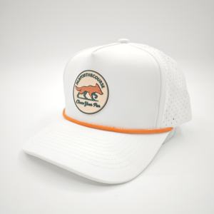 Casquettes de baseball et chapeaux de golf ajustables à 5 panneaux avec logo personnalisé, patch en caoutchouc, imperméables, en tissu Dobby Dot Argyle, avec couleurs personnalisées - Product Image 5