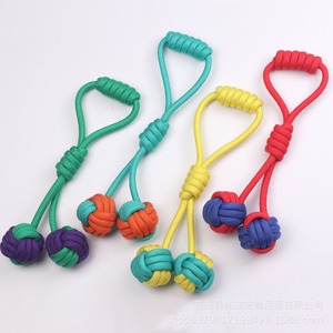 Juguete para morder de perro a la moda, Limpieza de dientes y molienda de dientes, juguete de cuerda para mascotas, juguete interactivo con nudo para mascotas - Product Image 2