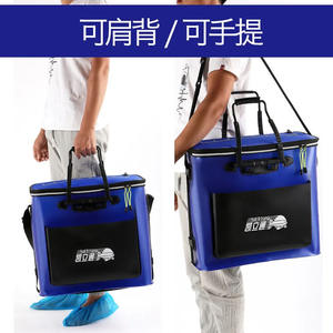 Seau de pêche pliable Kailitong EVA 30-40L, étanche, avec poche latérale pour le rangement des accessoires de pêche en extérieur - Product Image 4