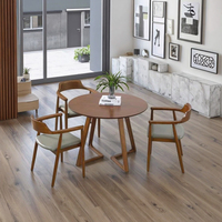Mesa de Comedor Nórdica Moderna y Sencilla para Apartamentos Pequeños, para Balcón o Sala de Estar, Incluye Combinación de Sillas para el Hogar