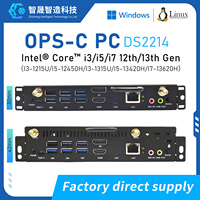 PC Industrial OPS Intel I5 de 12.ª Generación, RAM Integrada LPDDR5 de 4800 MHz, NVMe SATA de Doble Protocolo, 4K, Ventilador OPS, Suministro de Fábrica, Pizarra Interactiva