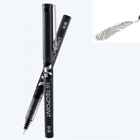 Stylo de marquage pour microblading rouge et noir, 0,5 mm, stylo chirurgical pour tatouage, marqueur pour sourcils, lèvres, maquillage permanent et microblading