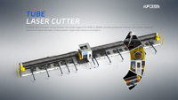 Coupe-tubes laser à fibre TIV robuste à 4 mandrins |   Machine de découpe de tuyaux CNC à montage latéral |   0-Tailings & 3D Beveling |   1,5 kW-40 kW