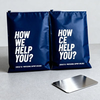 Sacs Ziplock pour l'emballage des vêtements, sacs Ziplock noirs givrés pour vêtements, sacs d'emballage pour vêtements en CPE mat givré personnalisés