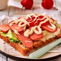 Vente directe d'usine 1 kg de mayonnaise chaude Sauce pour salade Assaisonnement universel pour barbecue et pâtisserie Certifié Halal Emballé en boîte