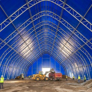 Hangar de stockage préfabriqué en conteneur pour fruits et légumes frais, abri en tissu, hangar pour équipement, bâtiment en acier galvanisé pour foin - Product Image 5