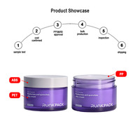 Fabricant d'emballages cosmétiques : Pots colorés de 30 ml pour beurre corporel, en PET à paroi épaisse avec couvercle intérieur, pots en plastique mats pour crème visage