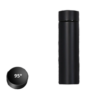 Thermos moderne de 500 ml avec affichage numérique de la température, en acier inoxydable 304, couvercle droit, idéal pour les cadeaux d'affaires, personnalisable, intelligent