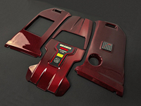 Couvre-moteur en fibre de carbone rouge pour Mercedes Benz Classe G W463A W464 W465 G63 G900, kit de décoration de moteur style Rcoket