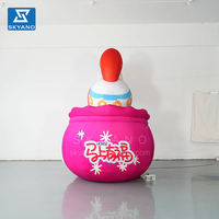 Licorne géante gonflable en peluche dans un sac pour accessoires de scène et décorations pour enfants pendant le Nouvel An chinois