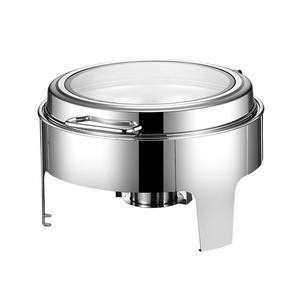 Restaurant Cater Stainless Steel <b>Buffet</b> <b>Set</b> 9L Fuel Powered Hydraulic Chaffing <b>Dishes</b> - Product Image 2
