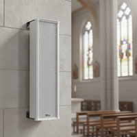 Altavoz de Columna Activo Thinuna IP-40SK-BS de 40W para Redes IP, Sistema de Sonido para Iglesias, Altavoz de Pared Impermeable para Megafonía