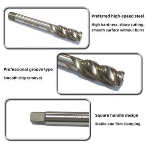 Jeu de tarauds et filières M6 à haute résistance en acier inoxydable, filetage grossier/fin, droite, sans dents manquantes - Product Image 2