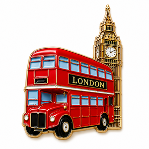Badge Souvenir Personnalisé en Métal Émaillé Dur ou Souple, Grand-<span class=keywords><strong>Ben</strong></span> de Londres, Vente en Gros Uniquement - Product Image 3