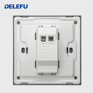 Delefu UK 13A USB Type-C tường ổ cắm 18W sạc nhanh + Lớn grey Tấm chuyển đổi ánh sáng | Bắc Âu thiết kế người Anh - Product Image 6