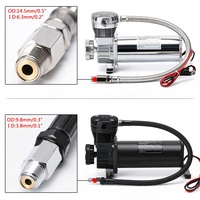 Compresseur/Pompe à air pour suspension pneumatique de voiture universel DC 12V 480c MAXPOWER 200 PSI SORTIE 3/8 ou 1/4 PQY-VAC01