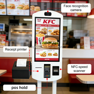 WENJIE Kiosco de Autoservicio con Pantalla Táctil de Doble Cara de 21.5/23.8/32 Pulgadas, con SDK Habilitado para Pedidos Automáticos en Restaurantes - Product Image 1
