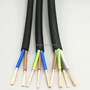 Королевский шнур гибкий кабель RVV, 2 3 4 5 ядер 0,75 1 1,5 2,5 4 6 мм Электрический кабель H05VV-F кабель питания