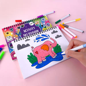 Set <span class=keywords><strong>de</strong></span> Dibujo y Pintura para Niños <span class=keywords><strong>de</strong></span> 5 Años: Libro <span class=keywords><strong>de</strong></span> Colorear Transfronterizo, Pegatinas, Bolígrafos, Animales <span class=keywords><strong>de</strong></span> Dibujos Animados y Graffiti para Manualidades - Product Image 3
