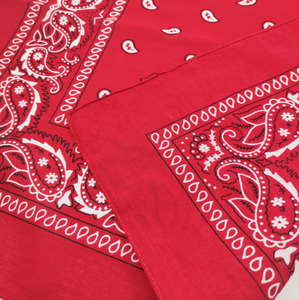 ผ้าพันคอลาย Paisley ผ้าฝ้าย100% สำหรับผู้ชายผู้หญิง22*22ลายพิมพ์ได้ตามต้องการจากโรงงาน - Product Image 2