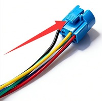 Bouton poussoir électronique à tête plate en acier inoxydable de 30 mm, étanche IP65, 8 broches, alimentation illuminée, momentané, 12 V, 2NO2NC DPDT