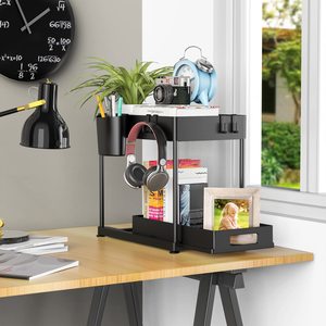 Pull Out Spice <b>Shelf</b> Desktop Drawer Storage Organizer Kitchen Multi Functional Under Sink Organizer Storage Racks and <b>Shelves</b> - Product Image 2
