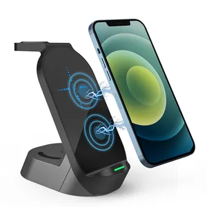 Universal 4 in 1 Wireless Charger Fast Charging Station USB wired charging for Smart Mobile Phone
