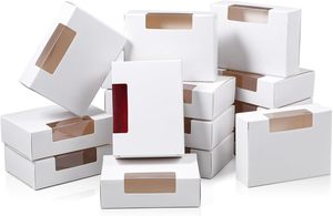 Boîtes à savon en kraft blanc avec fenêtre transparente, boîtes d'emballage pour savon <span class=keywords><strong>fait</strong></span> main, petite boîte cadeau pour le bricolage - Product Image 2