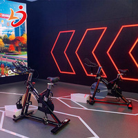 Vélo de spinning à mouvement virtuel, équipement de salle de sport VR, machine d'arcade à pièces