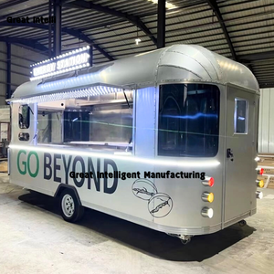 Chine nouvel état camion de nourriture mobile en acier inoxydable Hotdog BBQ kiosque Burger remorques Snack cuisine mobile à vendre - Product Image 1