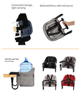 <span class=keywords><strong>Chaise</strong></span> haute pliable portable Purorigin pour bébés et enfants, design moderne en plastique avec clip <span class=keywords><strong>de</strong></span> table pour une utilisation en chambre, OEM/ODM - Product Image 4