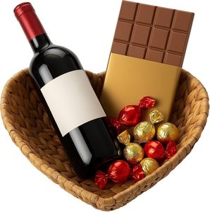 Yulin Jiafu Heart-Shaped Gift Basket Valentine's and <strong>Easter</strong> Natural Water Hyacinth <strong>Hamper</strong> - Product Image 6