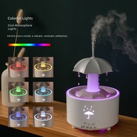 Diffuseur d'arômes goutte de pluie coloré transfrontalier, best-seller, humidificateur rotatif en forme de goutte d'eau, télécommande, alimentation USB, silencieux