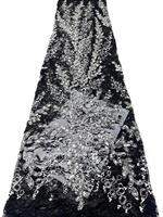 AO.YI. Robes de mariée et de soirée de luxe en polyester 100% écologique, brodées de fleurs en sequins 3D