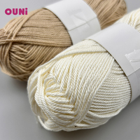 6ply Thread Hand Knit 100% Combed Macrame Yarn 3mm Cotton Soft Breathable for Fashion Beach Cloth Sets 100% Cotton Yarn Combed