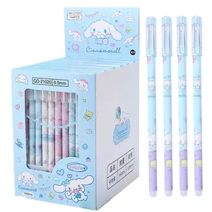 Dieren Uitwisbare Pen Anime Blauwe Inkt Schrijven Bijvullen Handtekening Tool Drukknop School Kantoorbenodigdheden
