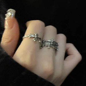 Usine prix de gros ancien Style sombre Hip Hop Punk ouvert réglable religieux <span class=keywords><strong>croix</strong></span> anneau pour femmes hommes Couple bijoux - Product Image 3