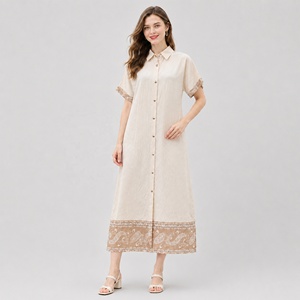 <span class=keywords><strong>Abito</strong></span> chemise midi da donna in viscosa, vestito elegante con stampa paisley e bottoni, <span class=keywords><strong>abito</strong></span> <span class=keywords><strong>lungo</strong></span>. - Product Image 6