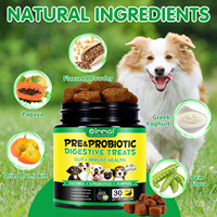 Oimmal Pet Health Care 30 Soft Chews, friandises digestives prébiotiques, soutien de la santé immunitaire intestinale, complément probiotique pour chiens