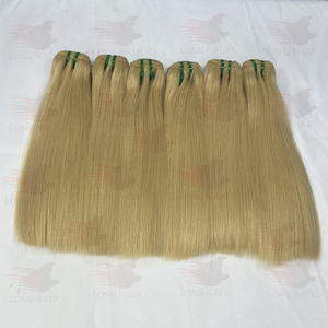 Extensions de cheveux Remy 613 en gros, 100 % naturels, lisses comme des baguettes, paquets de cheveux super double drawn, couleur 1B, qualité supérieure, brésiliens - Product Image 2